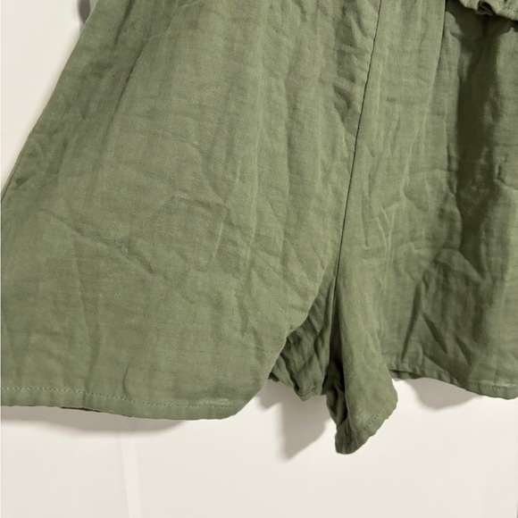 NWT Cupcakes & Cashmere Kids Green Eyelet Romper Girl's Size Large 10/12 - Picture 5 of 8